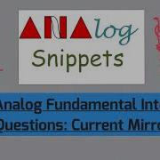 70 Вопросы для аналогового интервью Current Mirrors