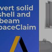 ANSYS Tutorial Convert Solid To Shell And Beam In SpaceClaim