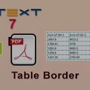 Table Border IText 7 Android Tutorial IText 7 Java And Android Tutorial IText 7 PDF Tutorial