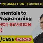Fundamentals To Java Programming One Shot Revision Part 1 Class 11 IT Unit 5 Code 802 Part B