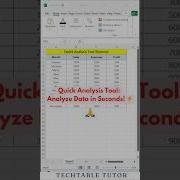 Quick Analysis Tool In Excel Analyze Data In A Flash Excel Shortcut Excel Excelshorts