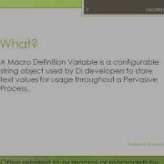 Pervasive Data Integrator Macro Def Variables Part 1