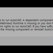 Fix Unable To Run AutoCAD A Dependent Component MicrosoftEdge WebView2 Runtime Is Missing