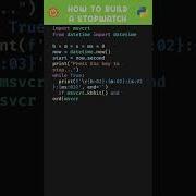 Build Stopwatch Using Python