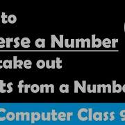 Reverse A Number And Take Out Digits From A Number In Java ICSE Class 10 Computer Important