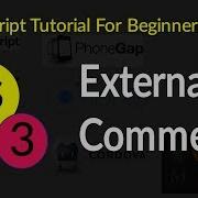 JavaScript Programming Tutorial For Beginners 2017 3 External JavaScript And Comments