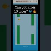 Flappy Bird Game In JavaScript Tailwind Can You Beat My Score Shorts Flappybird Coding