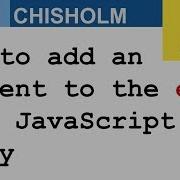 How To Add An Element To The End Of A JavaScript Array Array Prototype Push