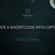 Unyson Create A Shortcode With Options