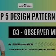 Top 5 Design Pattern 03 Observer Design Pattern Designpatterns Learning Interviewquestion