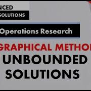 LPP GRAPHICAL METHOD UNBOUNDED SOLUTION