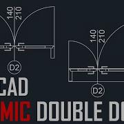 Dynamic Double Door AutoCAD