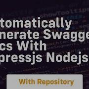Automatically Generate Swagger Docs With Expressjs Nodejs