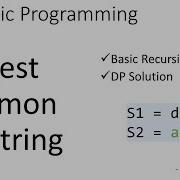 DP 7 Longest Common Substring