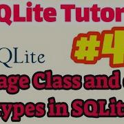 SQLite Tutorial 4 Storage Classes And Datatypes Of SQLite