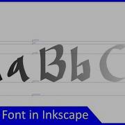 Как создать шрифт в Inkscape