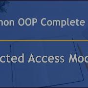 Protected Access Modifier In Python OOP