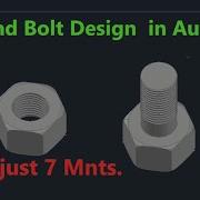 Проектирование гаек и болтов в Autocad