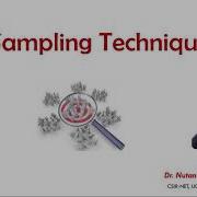 Statistics Sampling Techniques Part 1