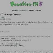 Java Practice It Self Check 7 34 CopyColumn Arrays 2D Arrays Array Basics
