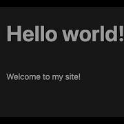 Ruby On Rails Hello World
