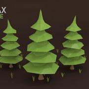 Low Poly Pine Tree Modeling 3DS Max