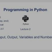 L2 Input Output Variables Numbers Programming In Python