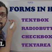 FORMS TEXTBOX RADIO BUTTON CHECKBOX TEXTAREA IN HTML PART 1