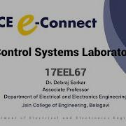 JCE EEE Control System Laboratory 17EEL67 Exp 11