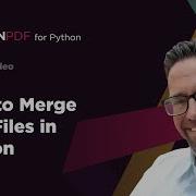 How To Merge PDF Files Using Python IronPDF