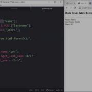 PHP Tutorial 6 HTML Form Processing