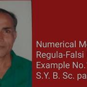 Numerical Methods Regula Falsi Method