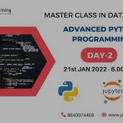 Day 2 Advanced Python 30 Days Free Master Class On Data Science Analytics