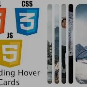 HTML Expanding Hover Cards HTML CSS Javascript