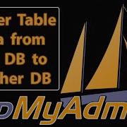 How To Transfer Table Data From One Database To Another Database PhpMyAdmin Tutorial