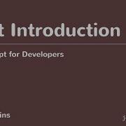 JavaScript For Developers 02 Unit Introduction