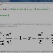 Python Program To Evaluate Exponential Series