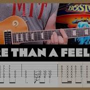 Boston More Than A Feeling Guitar Tab Lesson Cover Tutorial