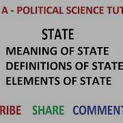 The State Meaning Definition Elements