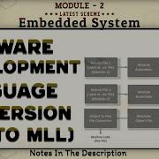 9 Firmware Development Language Conversion ALL To MLL Differences Explained Module 2 6th Sem