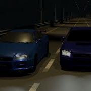 Unity Animation Test A Skyline And An STi