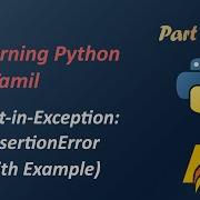Python In Tamil Built In Exception Python AssertionError With Example Program