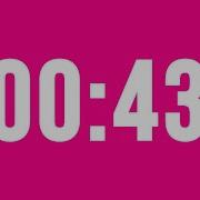 43 Second Countdown Timer No Music With Alarm Clock At The End