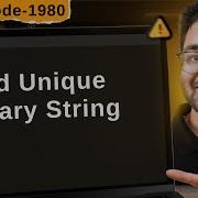 1980 Find Unique Binary String Leetcode Daily Challenge Shashcode Java Dsa Shashwat