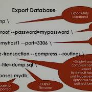 MariaDB MySql Export And Import Database