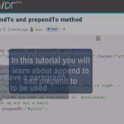 JQUERY Tutorial JQuery AppendTo And PrependTo Method