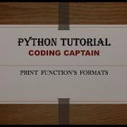 Print Formats End Of Line Separators Multiple Line Statements Python Tutorial For Beginners