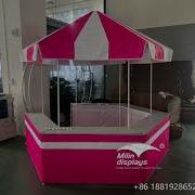 Milin Displays Hexagonal Round Promotional Dome Tent Kiosk Booth