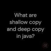 What Are Shallow Copy And Deep Copy In Java Interview Java Javainterviewquestions