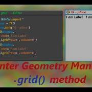 Grid Attributes And Parameters In Tkinter With Uses Grid Geometry Manager In Tkinter Python